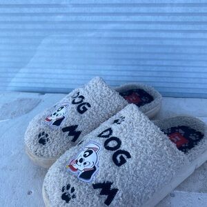 Disney Store 101 Dalmatians Women’s White Dog Mules Slippers, Size 7/8